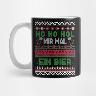 Ho Ho Hol Mir Mal Ein Bier Funny Christmas Ugly Christmas Sweater Xmas Mug